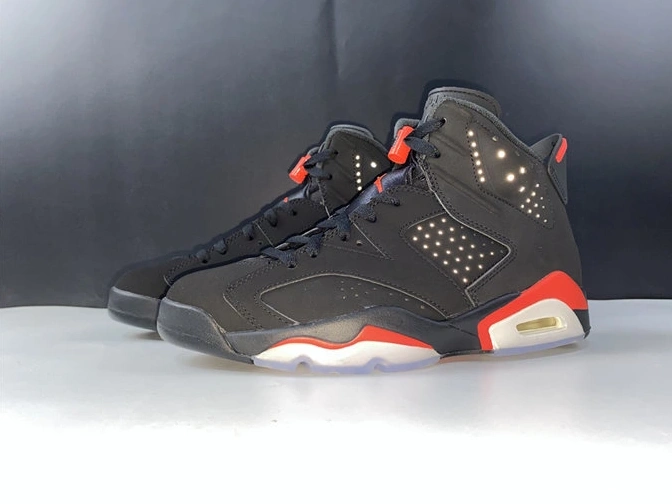 One Kick Jordan6 EyeCatching Black Infrared 384664- 4044 1015